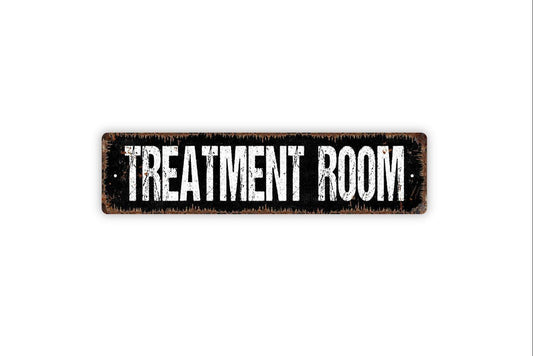 Treatment Room Sign | Clinic, Spa, or Massage Room Door Sign | Medical, Dental, Office Professional Wall Sign in Metal or Vinyl Sticker
