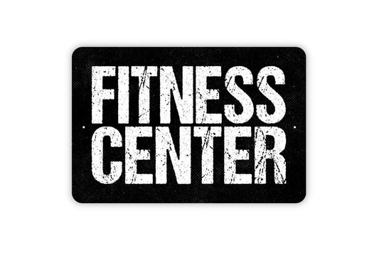 Fitness Center Sign, Workout Fitness Metal Sign, Gym Custom Family Sign With Established Date, Farmhouse Decor Modern Wall Metal Sign