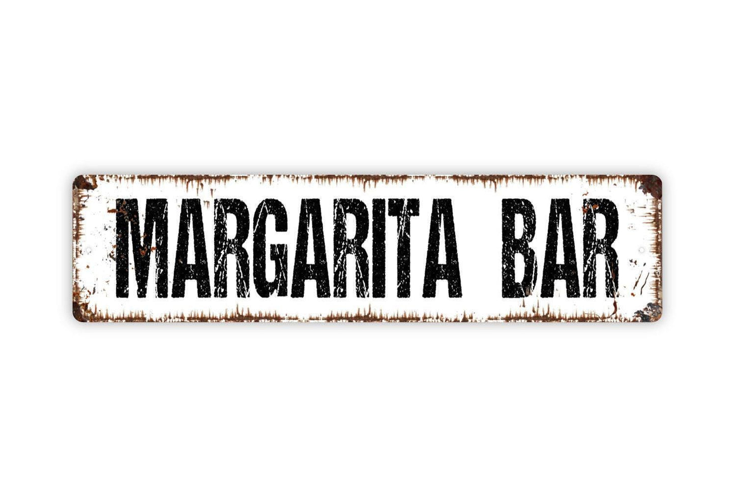 Margarita Bar Sign - Cocktail Lounge Pub Tavern Tiki Hut Drinks Vinyl Sticker Or  Street Metal Sign or Door Name Plate Plaque