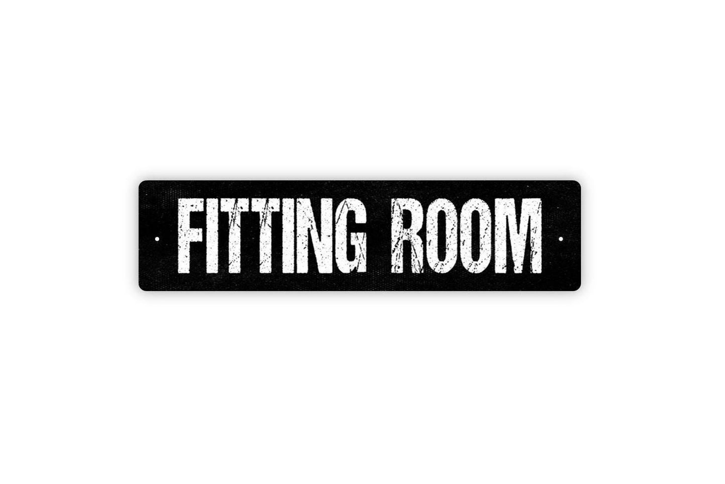 Fitting Room Sign - Dressing Room Try On Boutique Store Theater Theatre Vinyl Sticker Or  Metal Street Sign or Door Name Plate Plaque