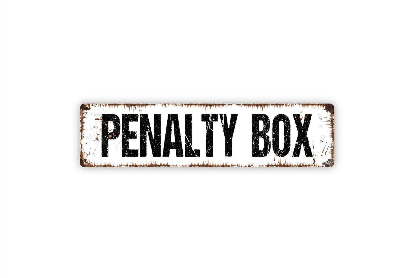 Penalty Box Sign - Sports Hockey Arena Player Team Coach Vinyl Sticker Or  Street Metal Sign or Door Name Plate Plaque Indoor Or Outdoor