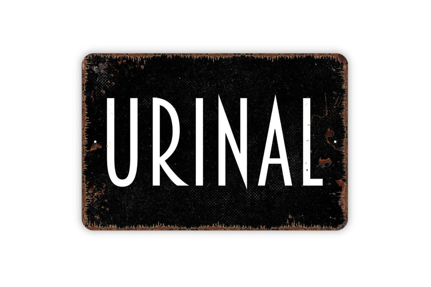 Urinal Sign - Bathroom Restroom Mens Boys Room Outdoor Or Indoor Metal Wall Art