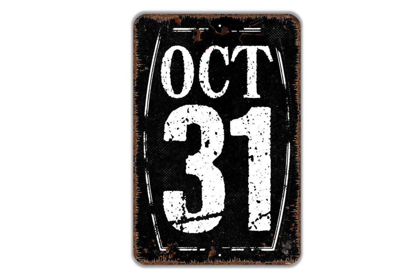 Personalized October 31 or Any Date Sign | Custom Wall Decor | Metal Sign or Vinyl Sticker for Weddings, Anniversaries, Birthdays