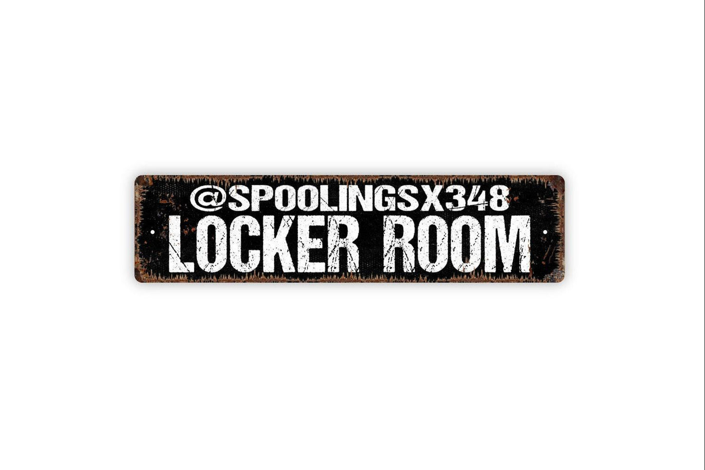 Personalized Locker Room Sign, Custom Metal Sign, Vinyl Sticker Or  Street Sign or Door Name Plate Plaque