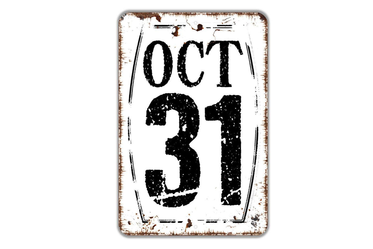 Personalized October 31 or Any Date Sign | Custom Wall Decor | Metal Sign or Vinyl Sticker for Weddings, Anniversaries, Birthdays