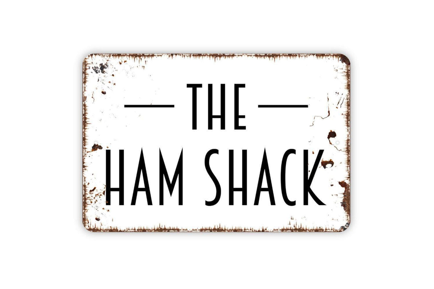 The Ham Shack Sign - Amateur Radio Operator Metal Indoor or Outdoor Wall Art