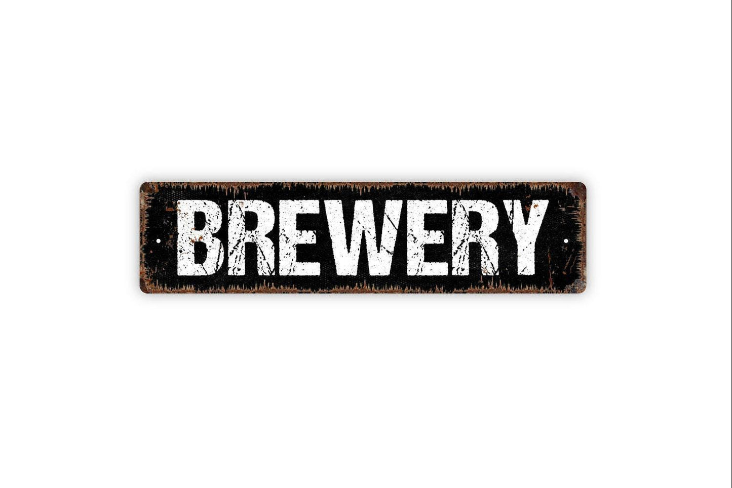 Brewery Sign - Welcome To Our Brewery Vinyl Sticker Or  Custom Metal Sign, Vinyl Sticker Or  Street Sign or Door Name Plate Plaque
