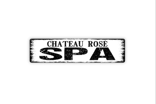 Personalized Spa Sign | Rustic Bathroom Wall Decor | Custom Relaxation Sign | Farmhouse Home Spa or Salon Sign | Metal or Vinyl Sticker