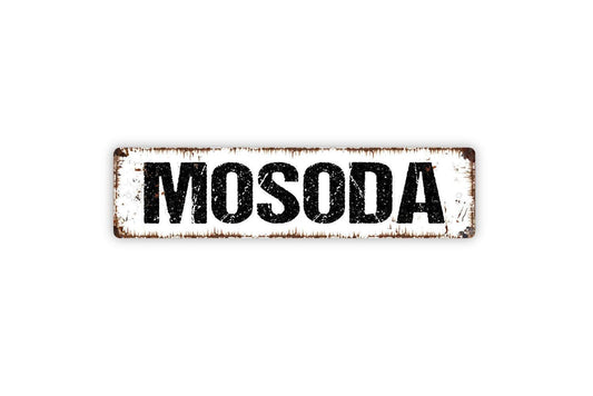 Mosoda Sign | Hungarian Laundry Room Wall Sign | Rustic Farmhouse Laundry Décor | Metal Sign or Vinyl Sticker for Home or Utility Room