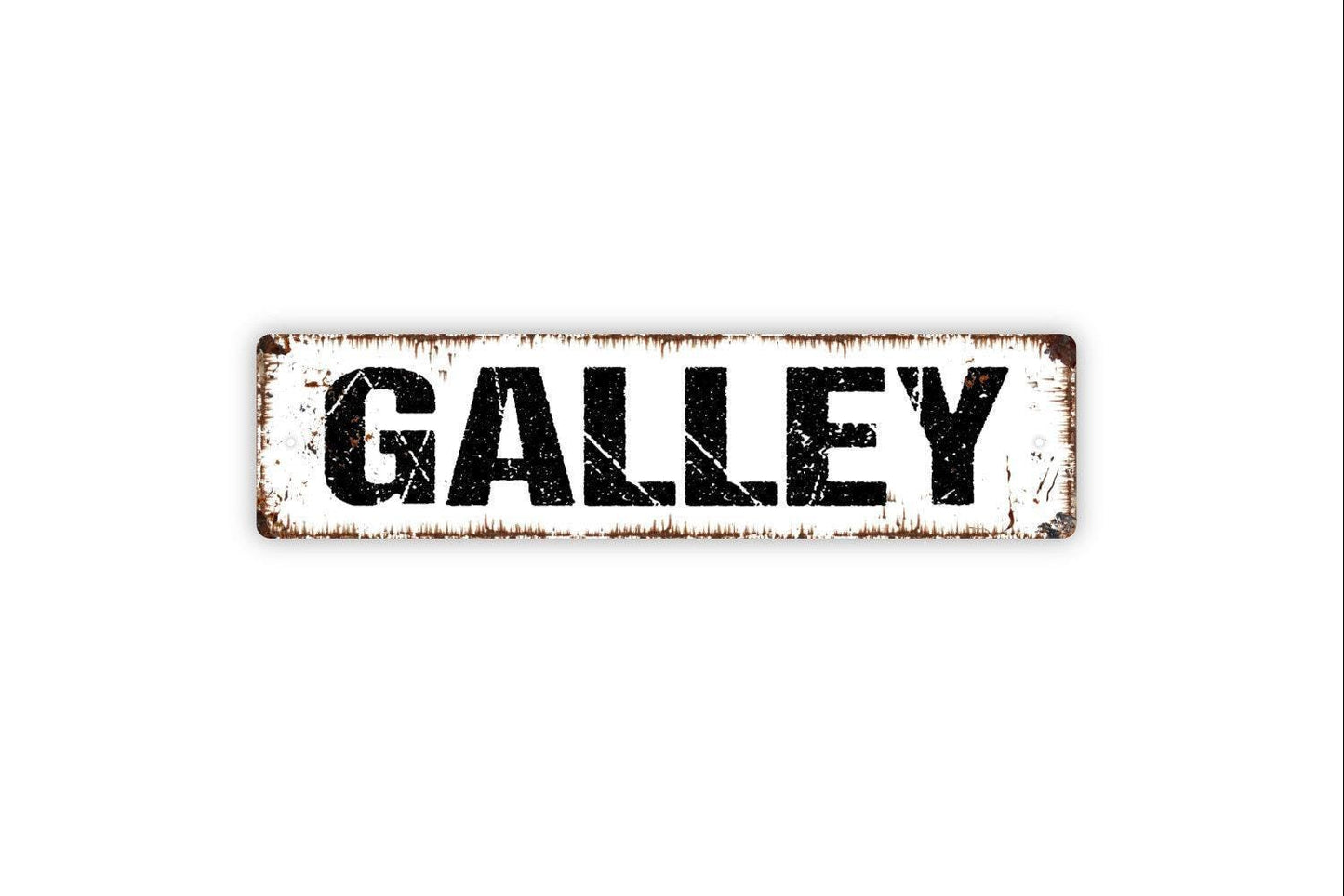 Galley Sign - Nautical Kitchen Pantry Eat Vinyl Sticker Or  Street Metal Sign or Door Name Plate Plaque