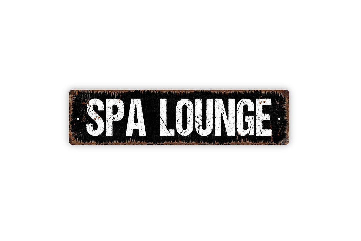 Spa Lounge Sign | Rustic Relaxation Wall Decor | Farmhouse Bathroom or Salon Sign | Custom Metal Sign or Vinyl Sticker | Wellness Retreat