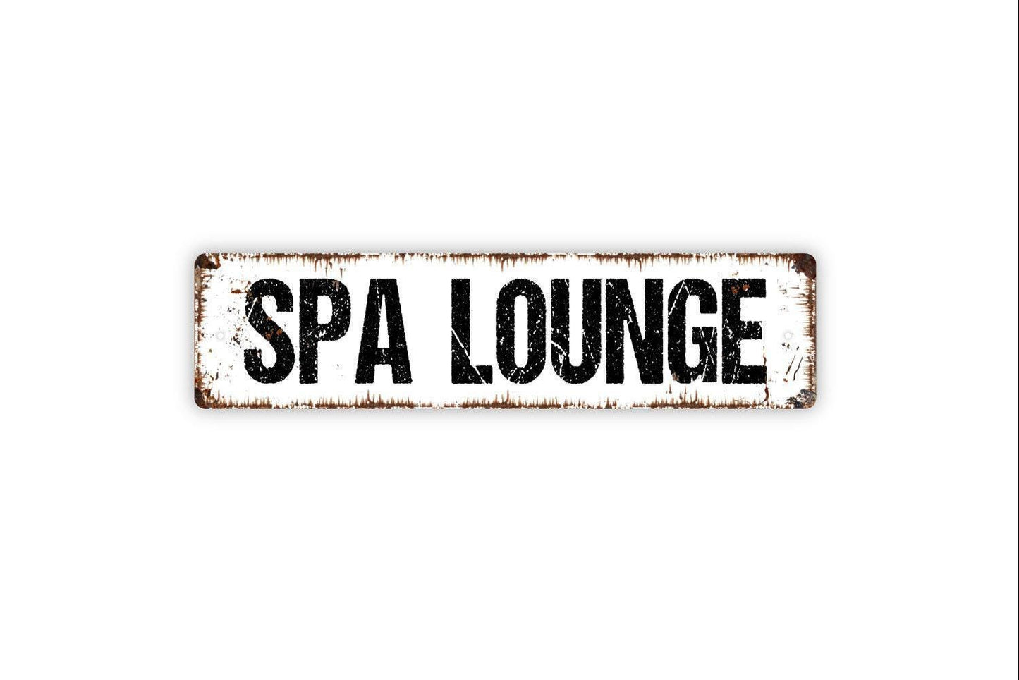 Spa Lounge Sign | Rustic Relaxation Wall Decor | Farmhouse Bathroom or Salon Sign | Custom Metal Sign or Vinyl Sticker | Wellness Retreat