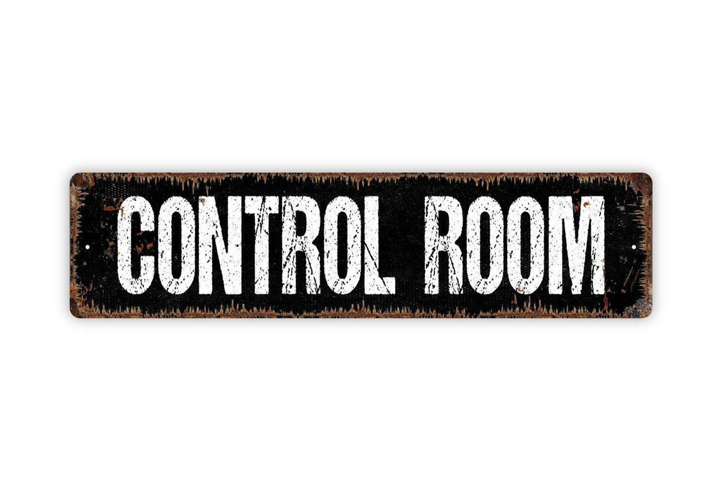 Control Room Sign - Vinyl Sticker Or  Street Metal Sign or Door Name Plate Plaque