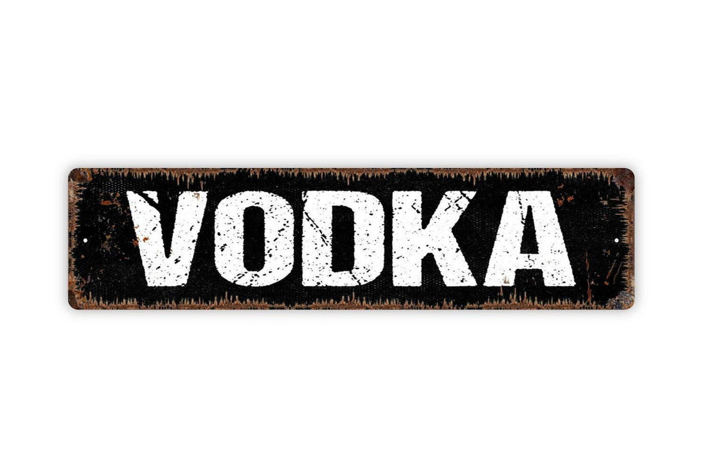 Vodka Sign | Funny Bar Metal Sign or Vinyl Sticker | Home Bar, Kitchen, Party, or Cocktail Lounge Decor | Gift for Vodka Lovers