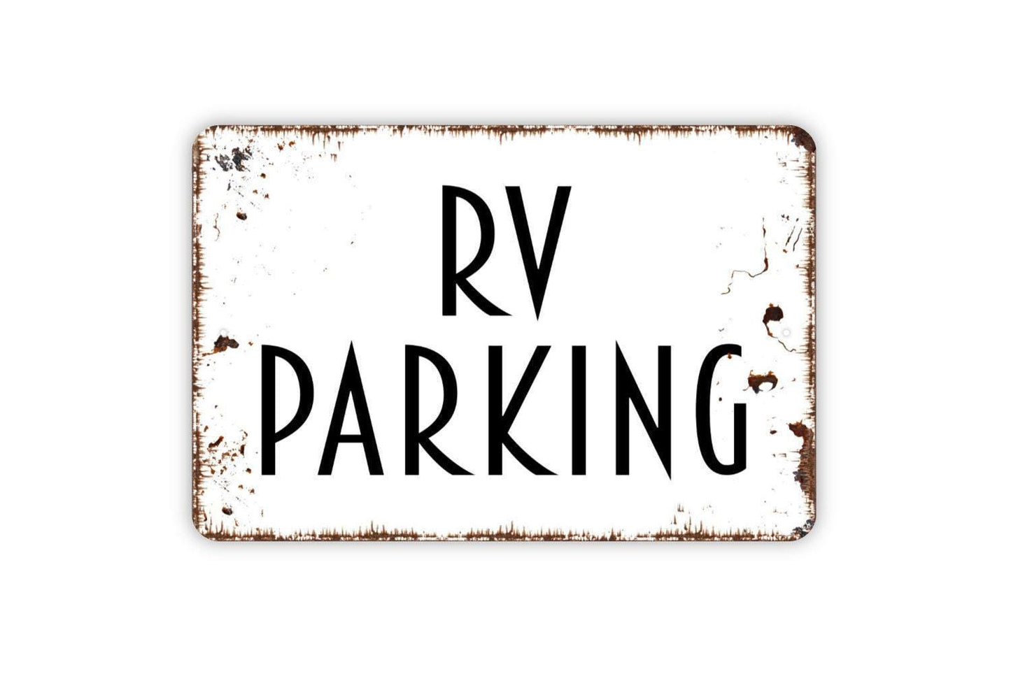 RV Parking Sign | Rustic Campground Wall Sign | Cabin or Lake House Decor | Custom Metal Sign or Vinyl Sticker | Outdoor Camping Wall Art