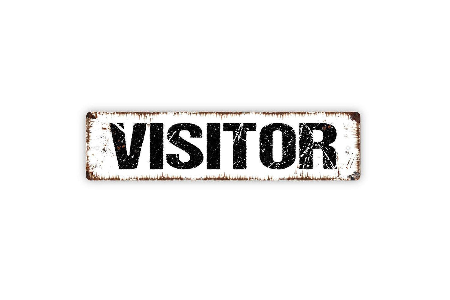 Visitor Sign - Welcome To Our Sports Theme Ballfield Stadium Home Team Vinyl Sticker Or  Street Metal Sign or Door Name Plate Plaque
