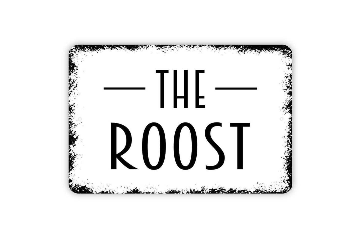 The Roost Sign | Rustic Farmhouse Chicken Coop Decor | Metal Sign or Vinyl Sticker for Barn Yard Porch Cabin Country Home
