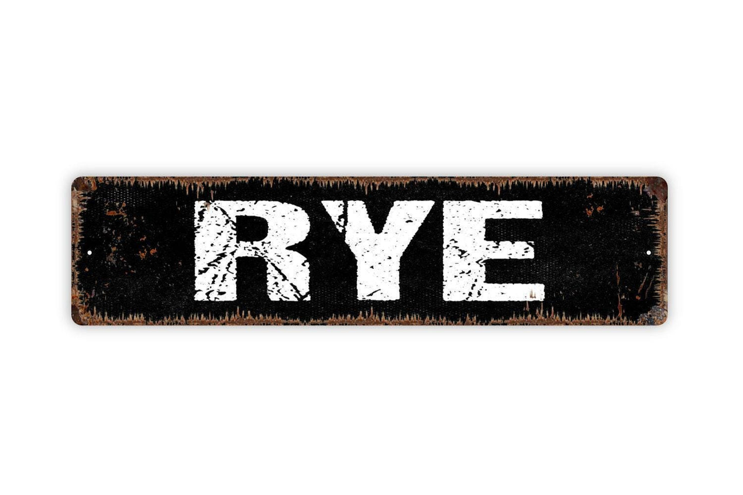 Rye Sign - Farm Crop Beer Brewery Vinyl Sticker Or  Street Metal Sign or Door Name Plate Plaque