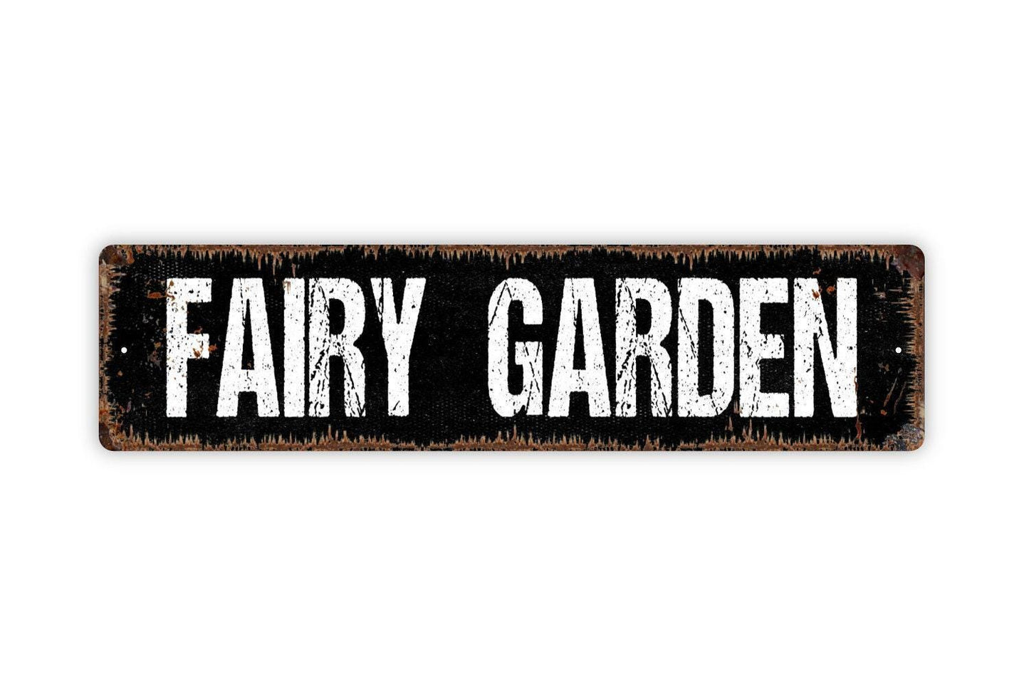 Fairy Garden Sign - Fantasy Wildflowers Zen Gardener Vinyl Sticker Or  Street Metal Sign or Door Name Plate Plaque
