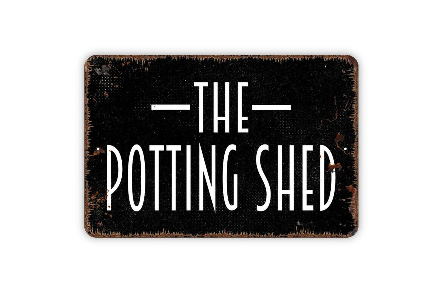 The Potting Shed Sign, Metal Sign, Farmhouse Wall Decor Modern Art Ranch