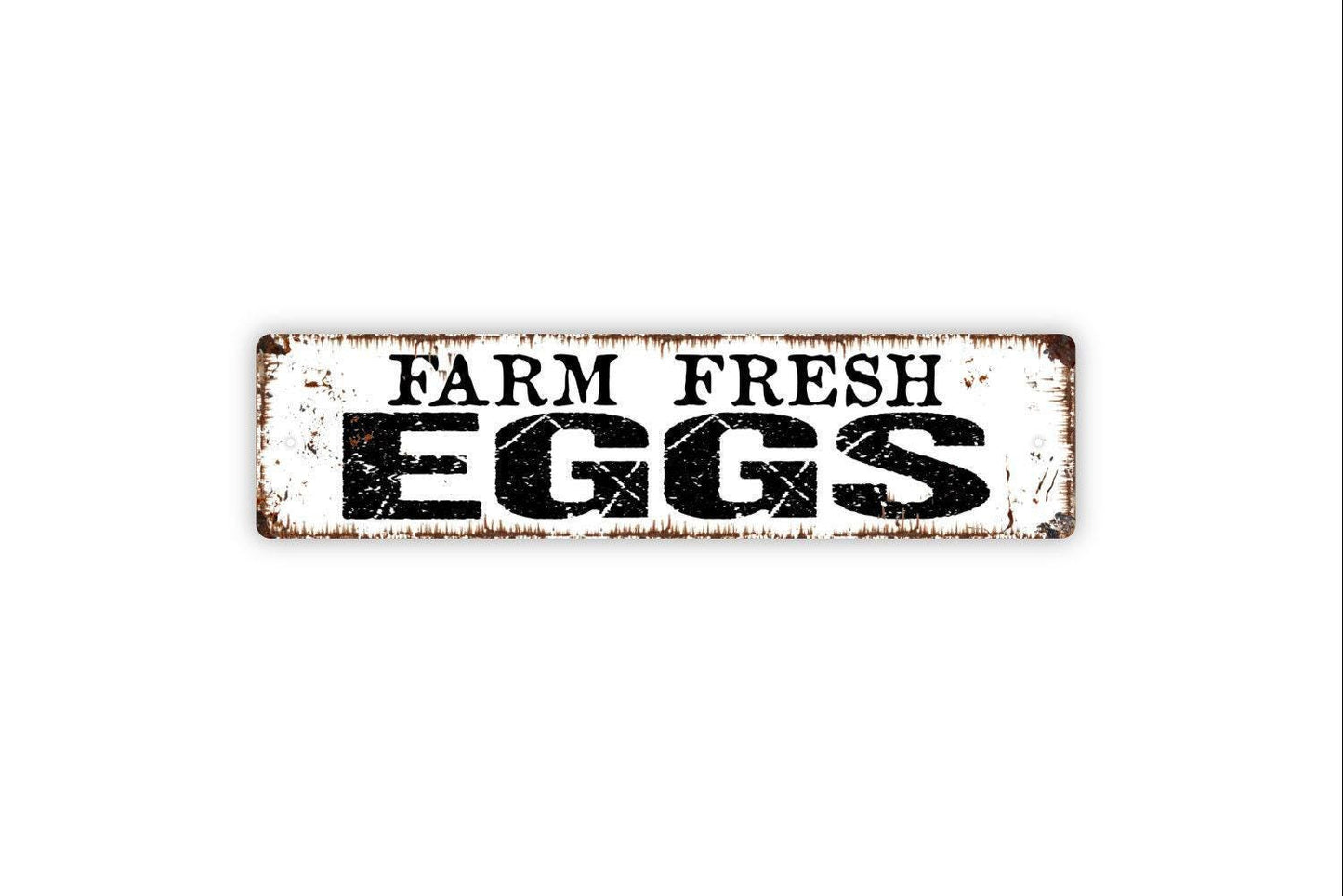 Farm Fresh Eggs Sign - Chicken Hen Coop Farmers Market Vinyl Sticker Or  Street Metal Sign or Door Name Plate Plaque