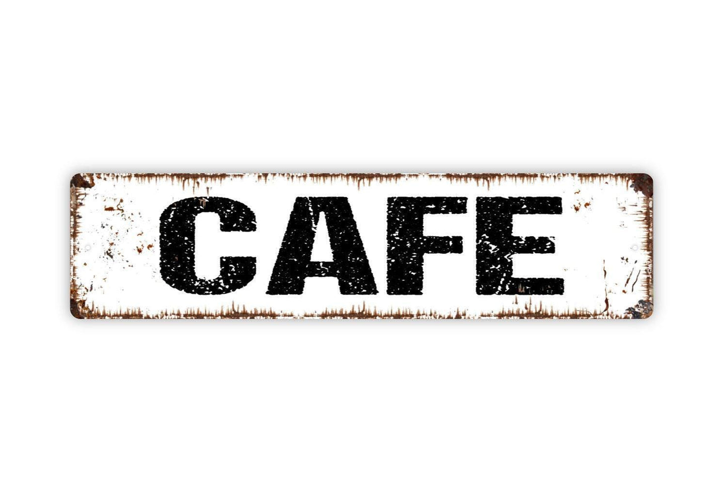 Cafe Metal Sign - Kitchen Pantry Farmhouse Style Decor Vinyl Sticker Or  Street Metal Sign or Door Name Plate Plaque