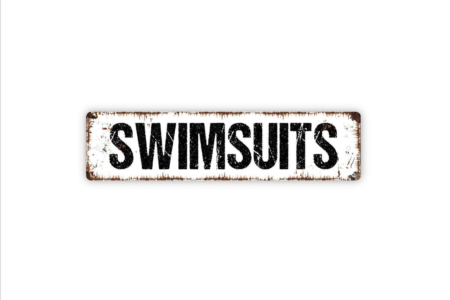 Swimsuits Sign -  Swimsuit Swimming Pool Shower Bathroom Store Shower House Vinyl Sticker Or  Street Metal Sign or Door Name Plate Plaque
