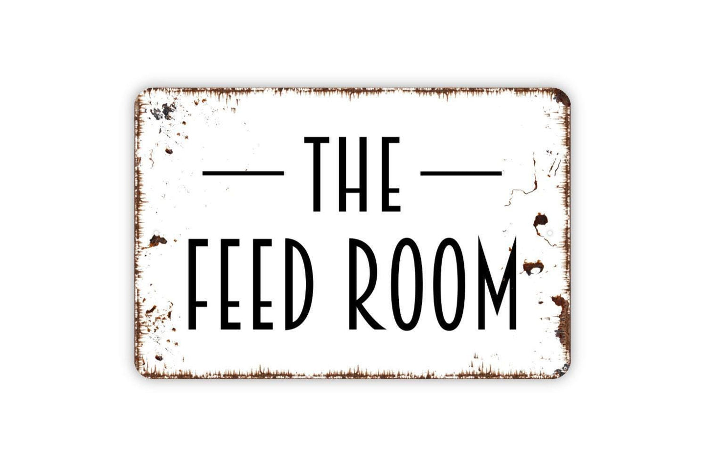 The Feed Room Sign - Metal Indoor or Outdoor Wall Art