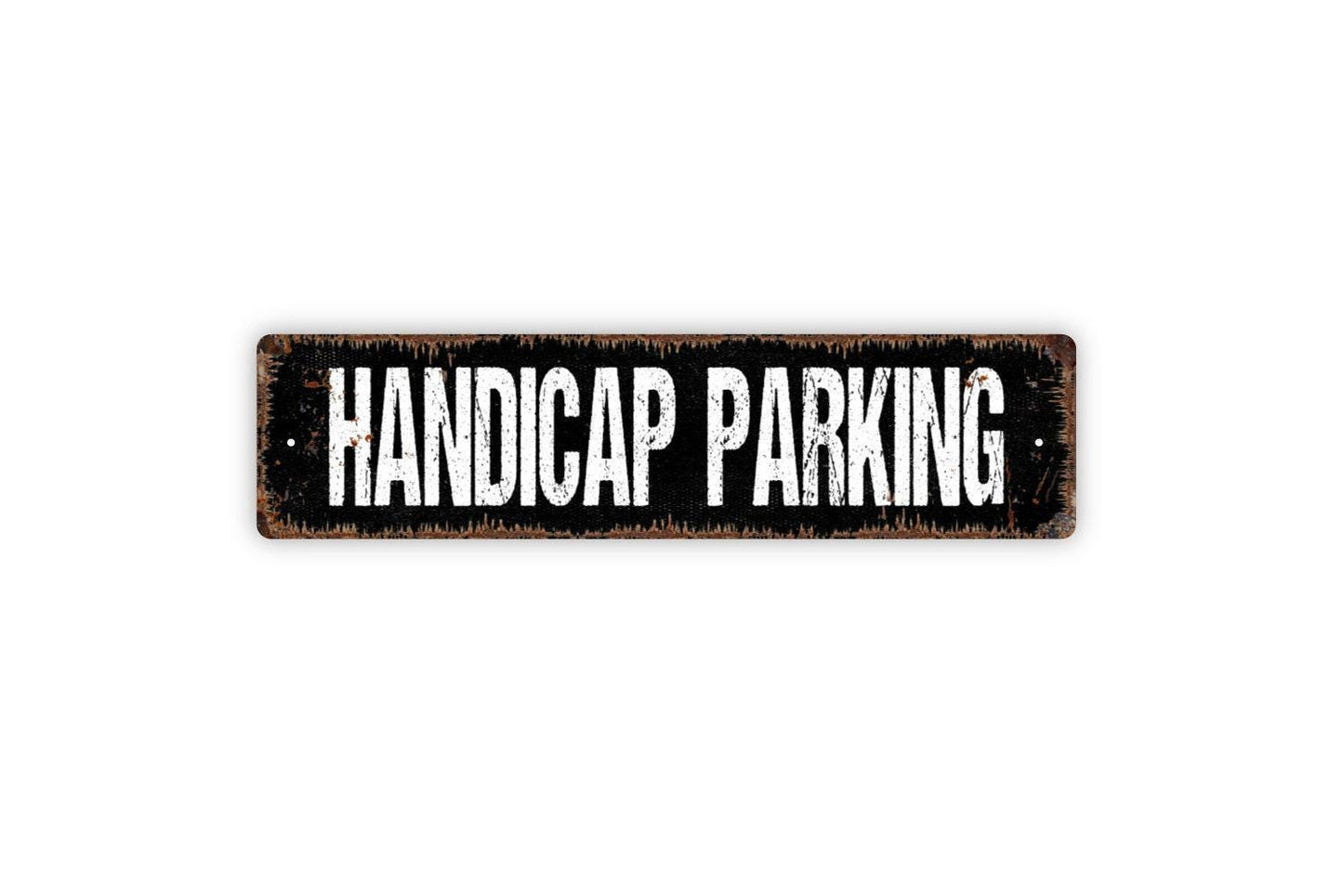 Handicap Parking Sign - Disabled Parking Spot Notice Warning Vinyl Sticker Or  Street Sign or Door Name Plate Plaque