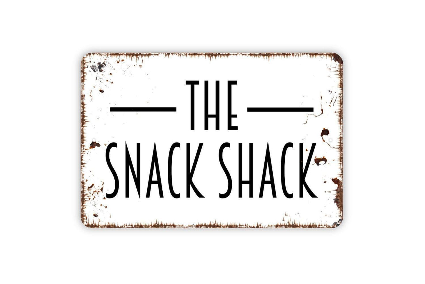 The Snack Shack Sign - Kitchen Pantry Concessions Outdoor Or Indoor Metal Wall Art