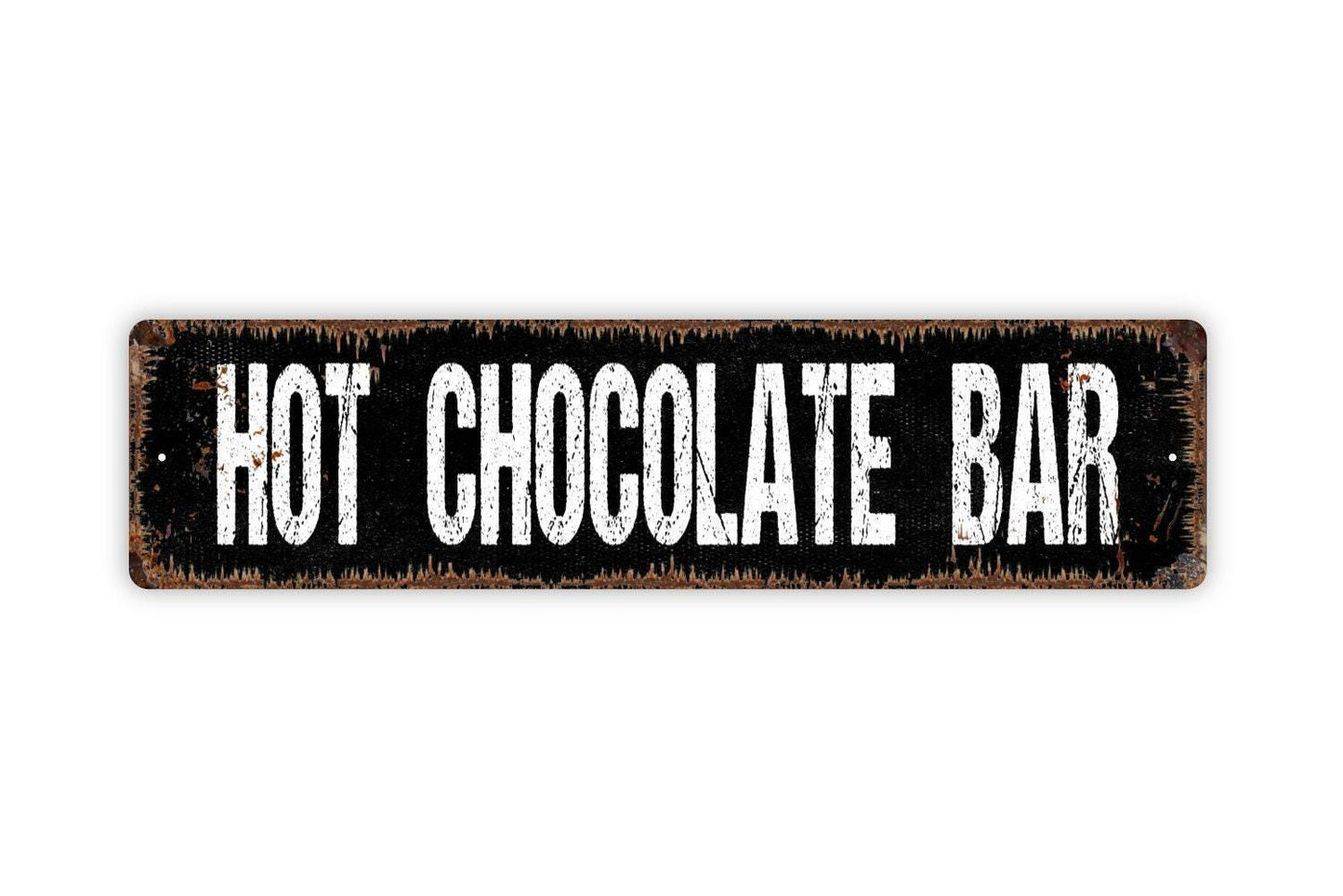 Hot Chocolate Bar Sign - Hot Cocoa Kitchen Pantry Vinyl Sticker Or  Street Metal Sign or Door Name Plate Plaque