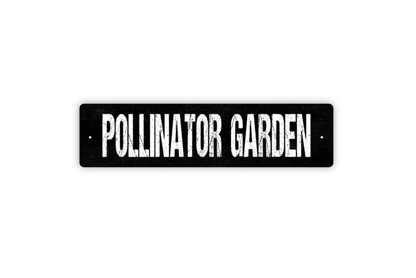 Pollinator Garden Sign - Flower Garden Market Floral Florist Vinyl Sticker Or  Street Metal Sign or Door Name Plate Plaque
