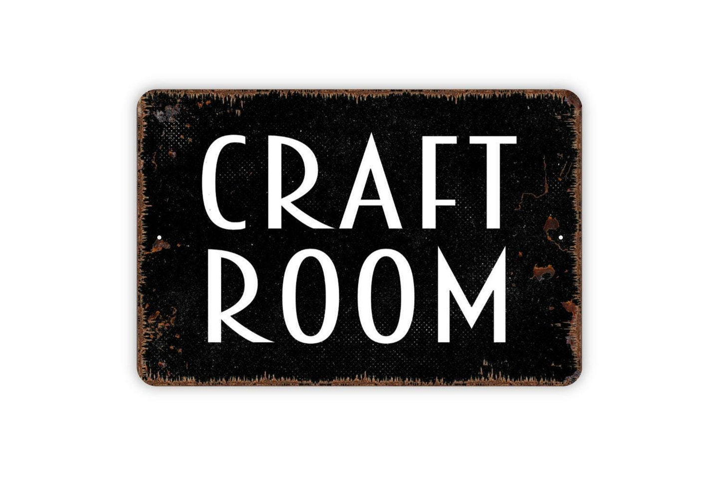 Craft Room Sign - Funny Crafters Metal Wall Art - Indoor or Outdoor
