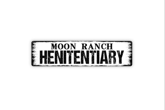 Personalized Henitentiary Sign, Custom Metal Sign, Vinyl Sticker Or  Street Sign or Door Name Plate Plaque