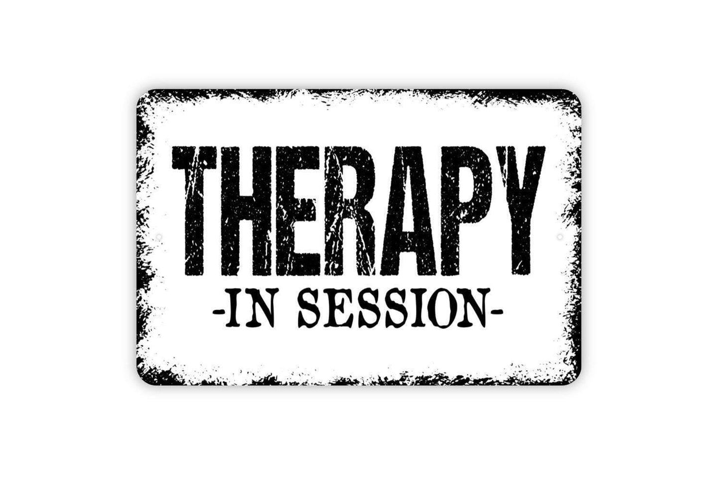 Therapy In Session Sign | Counseling Office or Home Relaxation Decor | Quiet Wall Sign for Porch, Meditation Space, or Therapy Room