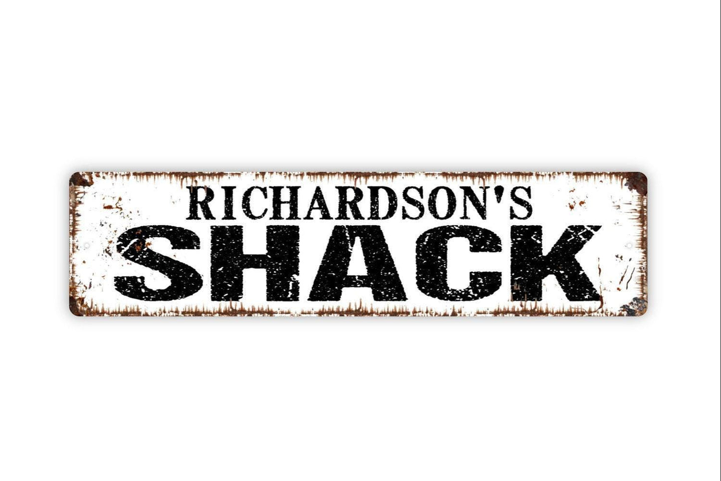 Personalized Shack Sign, Custom Metal Sign, Vinyl Sticker Or  Street Sign or Door Name Plate Plaque