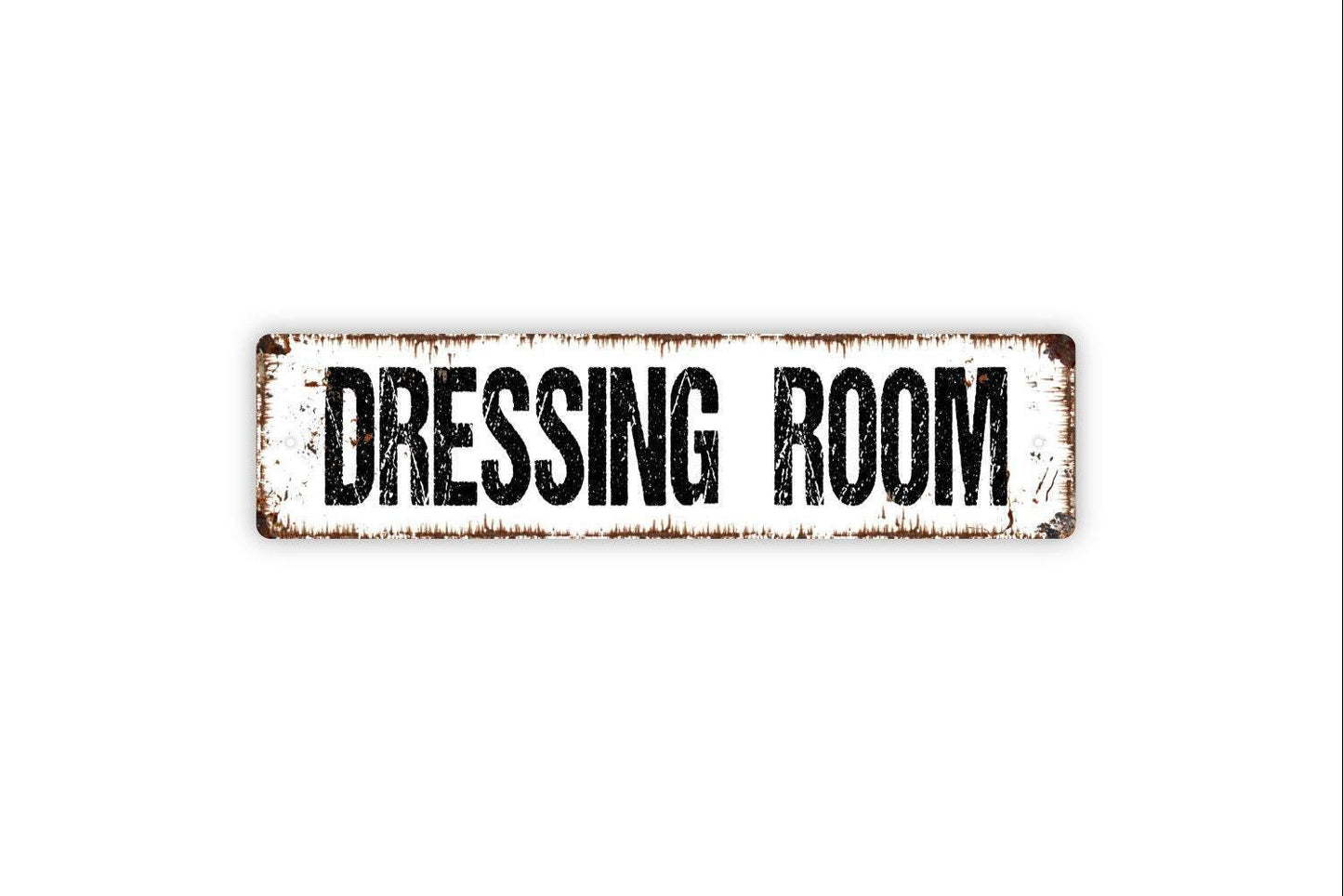 Dressing Room Sign – Rustic Farmhouse Bedroom Closet Door Wall Decor – Boutique Fitting Room Business Sign – Metal Sign or Sticker