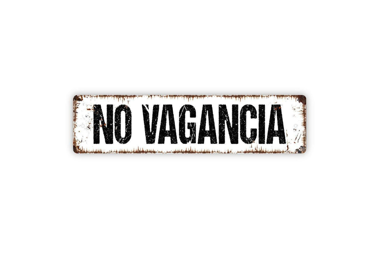 No Vagancia Sign | Spanish Private Property Security Warning Wall Decor | Rustic Business Home Safety Notice | Metal Sign or Vinyl Sticker