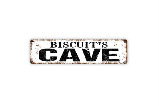 Personalized Cave Sign, Custom Metal Sign, Vinyl Sticker Or  Street Sign or Door Name Plate Plaque