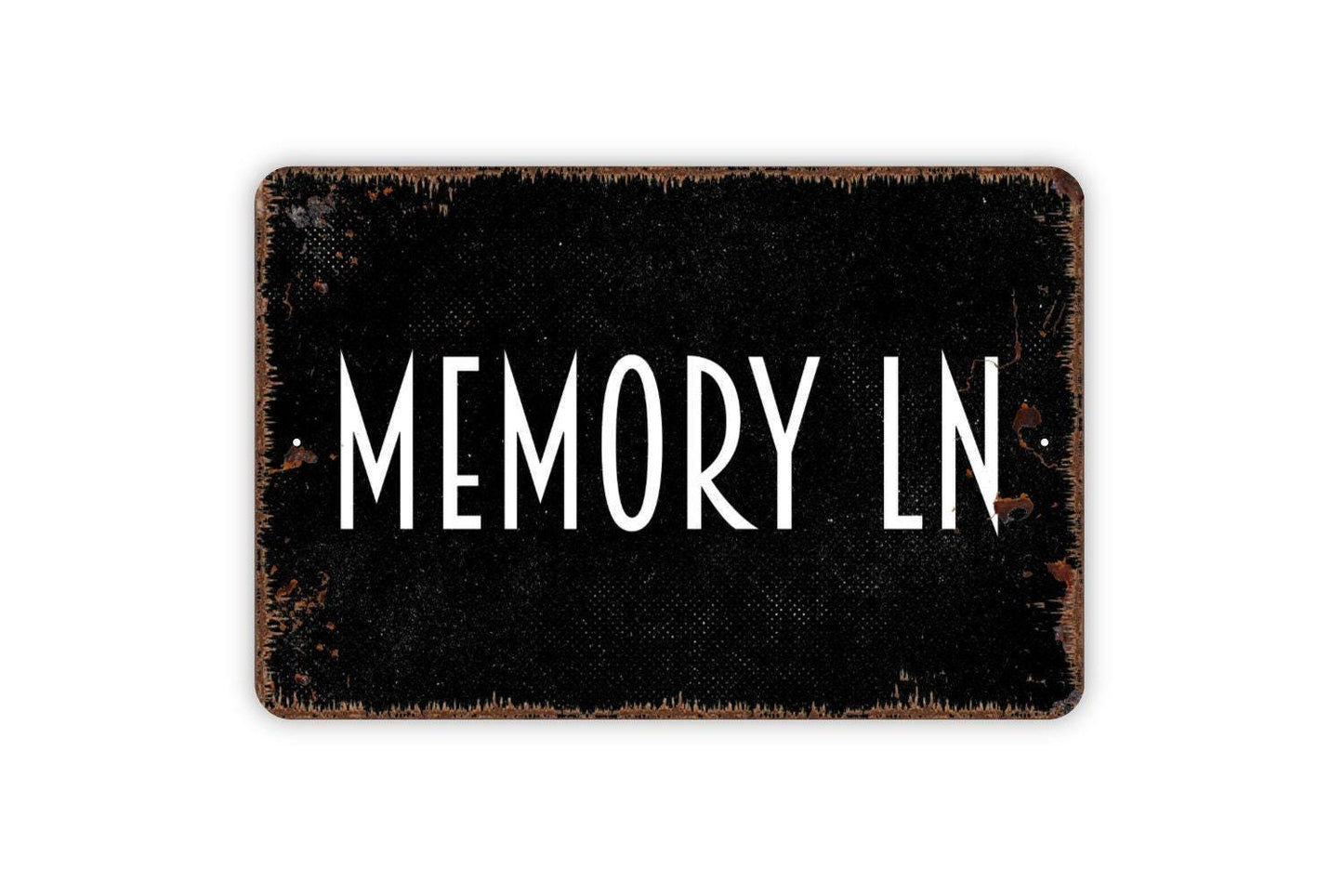 Memory Lane Sign - Family Photo Metal Wall Art