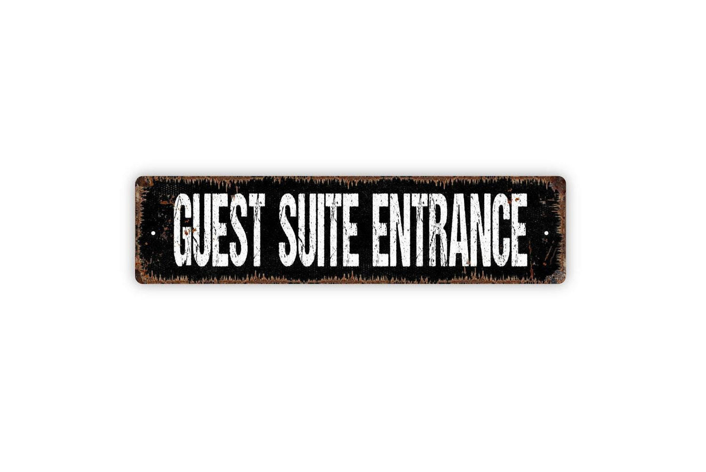 Guest Suite Entrance Sign - Property Rental Guest Vacation House Vinyl Sticker Or  Street Sign or Door Name Plate Plaque
