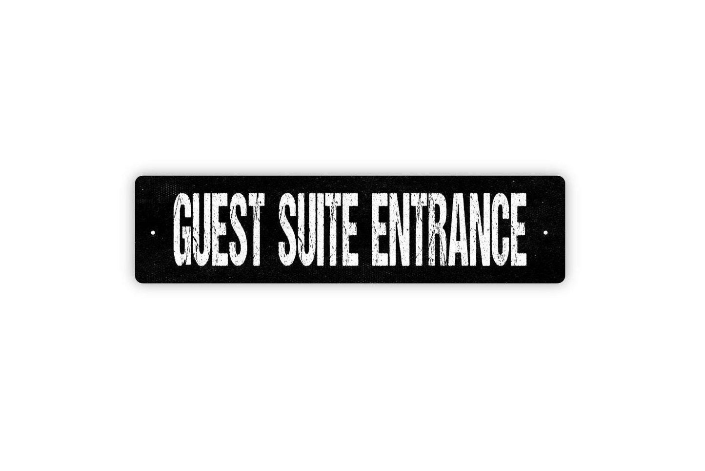 Guest Suite Entrance Sign - Property Rental Guest Vacation House Vinyl Sticker Or  Street Sign or Door Name Plate Plaque