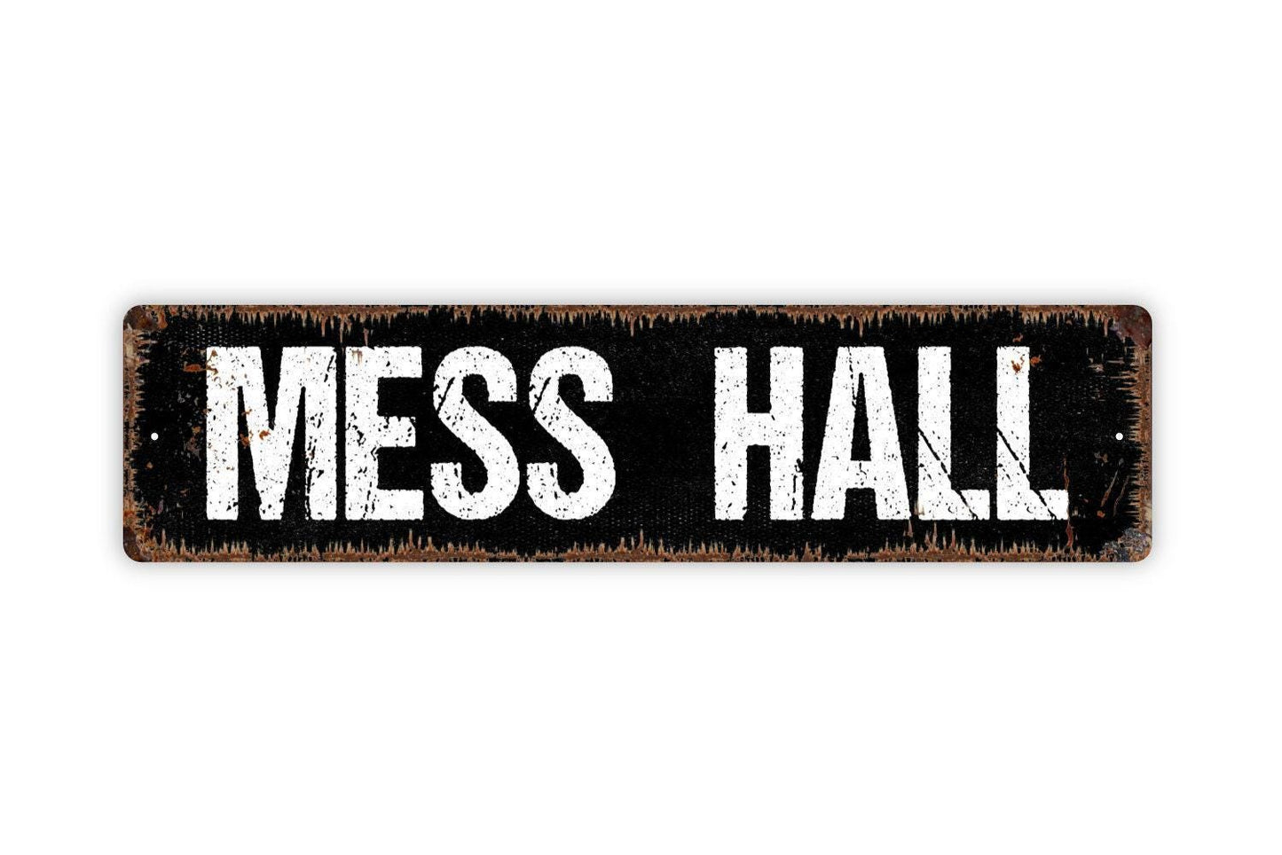 Mess Hall Sign | Military Kitchen Sign | Dining Hall Sign | Rustic Cabin Camp Sign | Metal Sign or Vinyl Sticker