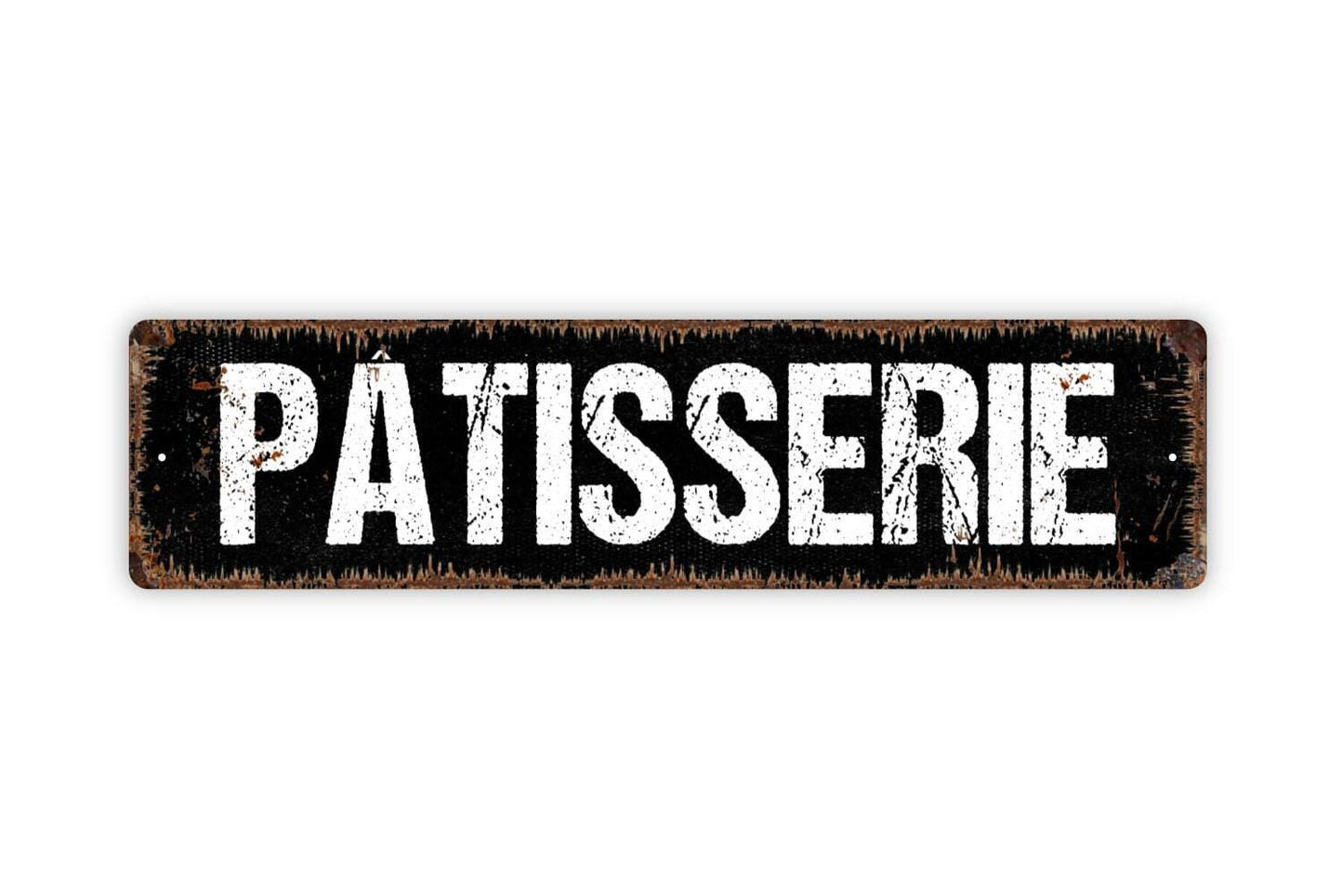 Patisserie Sign French Bakery Wall Decor | Paris Cafe Kitchen Sign | Personalized Metal or Vinyl Sticker Shop Sign
