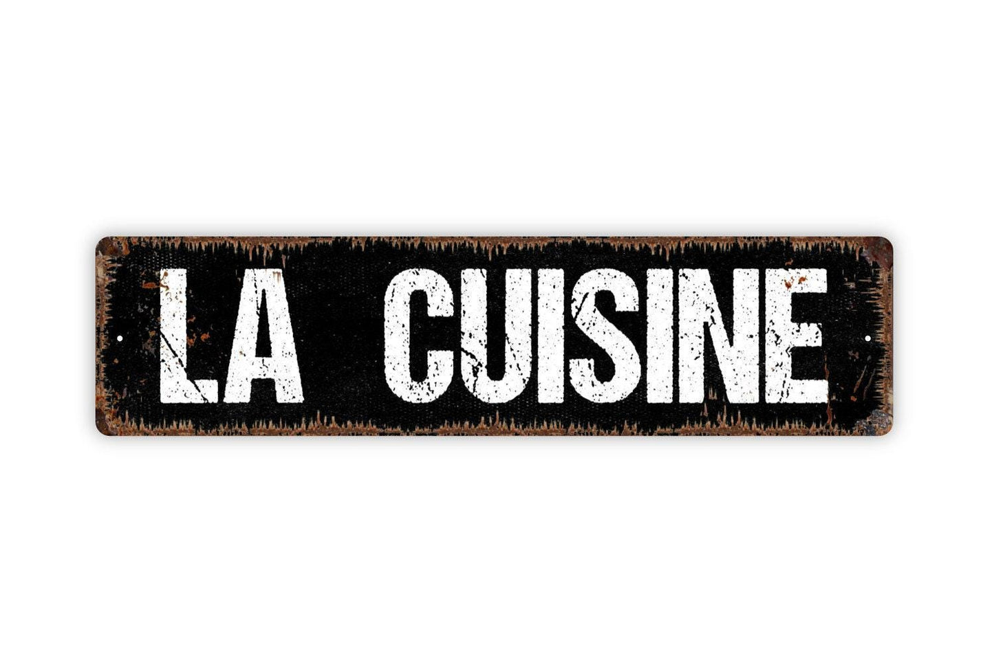 La Cuisine Sign - French Kitchen Pantry Cook Farmhouse Style Decor Vinyl Sticker Or  Street Metal Sign or Door Name Plate Plaque