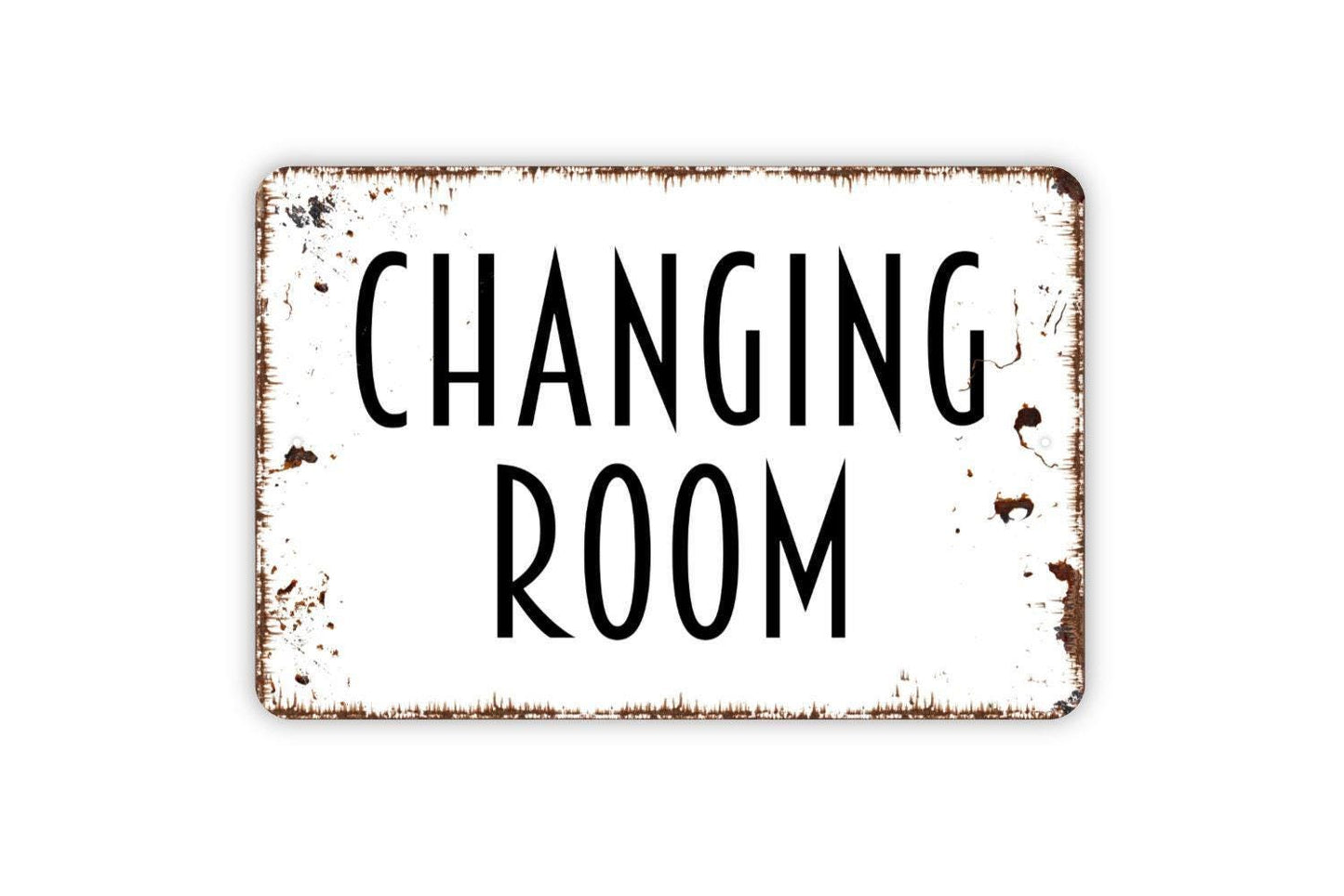 Changing Room Sign, Metal Sign, Farmhouse Contemporary Modern Wall Metal Sign
