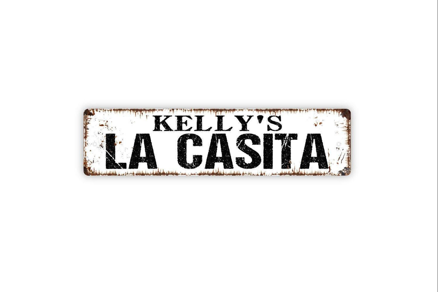Personalized La Casita Sign, Custom Metal Sign, Vinyl Sticker Or  Street Sign or Door Name Plate Plaque