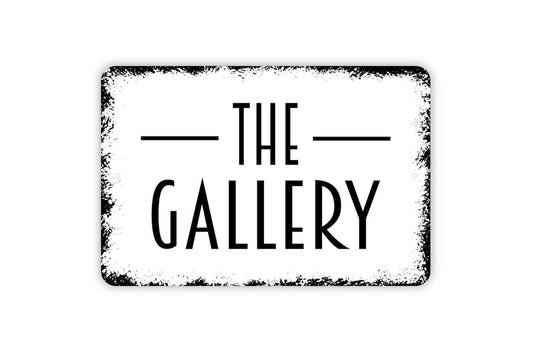 The Gallery Sign - Metal Wall Art Indoor or Outdoor