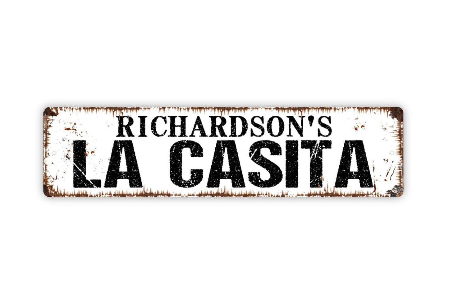 Personalized La Casita Sign, Custom Metal Sign, Vinyl Sticker Or  Street Sign or Door Name Plate Plaque