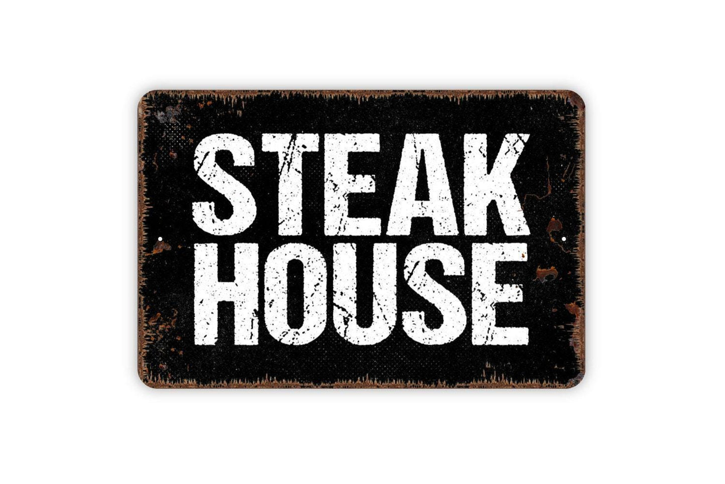 Steak House Sign - Metal Indoor or Outdoor Wall Art
